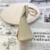 UK London 187 Factory Picotin Bag Charm Togo Leather CC10 Craie Gold Hardware
