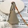 UAE Dubai 187 Factory Picotin Bag Charm Togo Leather CC81 Gris Tourterelle Gold Hardware