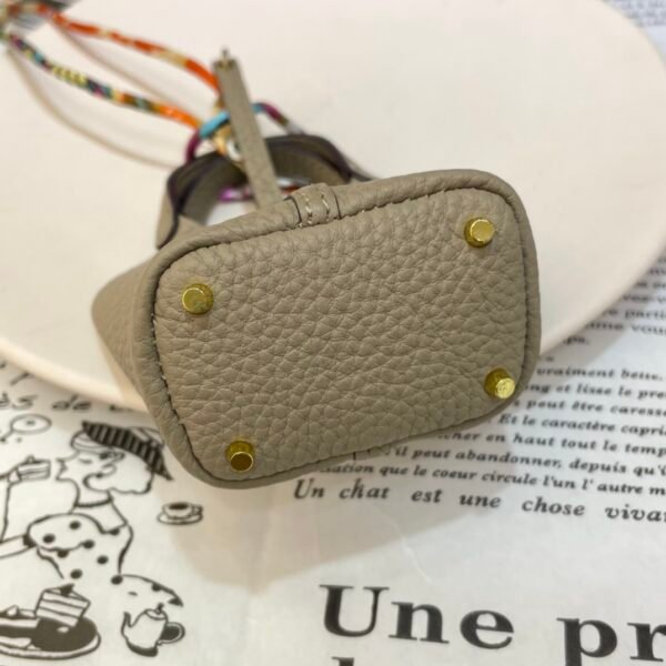 UAE Dubai 187 Factory Picotin Bag Charm Togo Leather CC81 Gris Tourterelle Gold Hardware