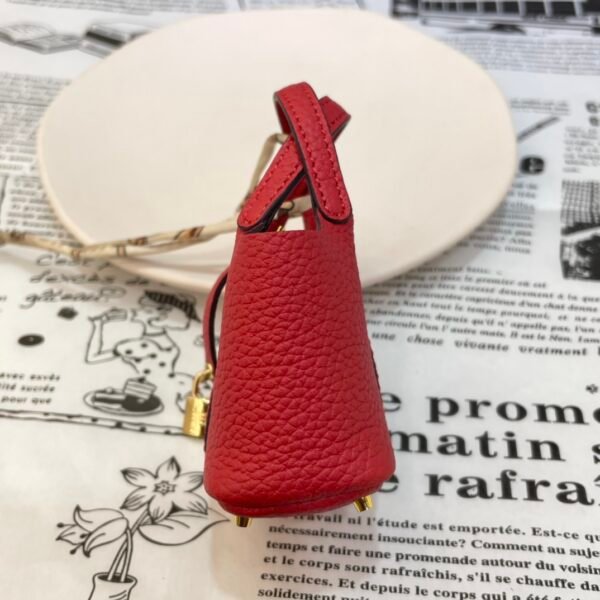 Australia Sydney 187 Factory Picotin Bag Charm Togo Leather Q5 Rouge Casaque Gold Hardware