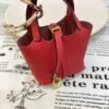 Australia Sydney 187 Factory Picotin Bag Charm Togo Leather Q5 Rouge Casaque Gold Hardware