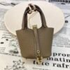 187 Factory Boutique Picotin Bag Charm Togo Leather CK18 Etoupe Gold Hardware