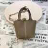 187 Factory Boutique Picotin Bag Charm Togo Leather CK18 Etoupe Gold Hardware