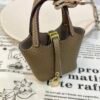 187 Factory Boutique Picotin Bag Charm Togo Leather CK18 Etoupe Gold Hardware