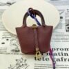 Canada Toronto 187 Factory Picotin Bag Charm Togo Leather CC57 Bordeaux Gold Hardware