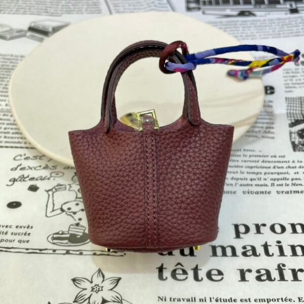 Canada Toronto 187 Factory Picotin Bag Charm Togo Leather CC57 Bordeaux Gold Hardware