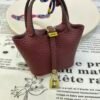 Canada Toronto 187 Factory Picotin Bag Charm Togo Leather CC57 Bordeaux Gold Hardware
