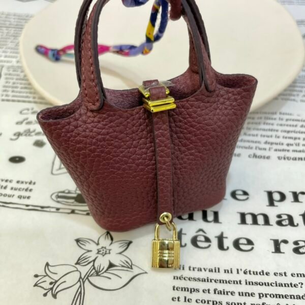 Canada Toronto 187 Factory Picotin Bag Charm Togo Leather CC57 Bordeaux Gold Hardware