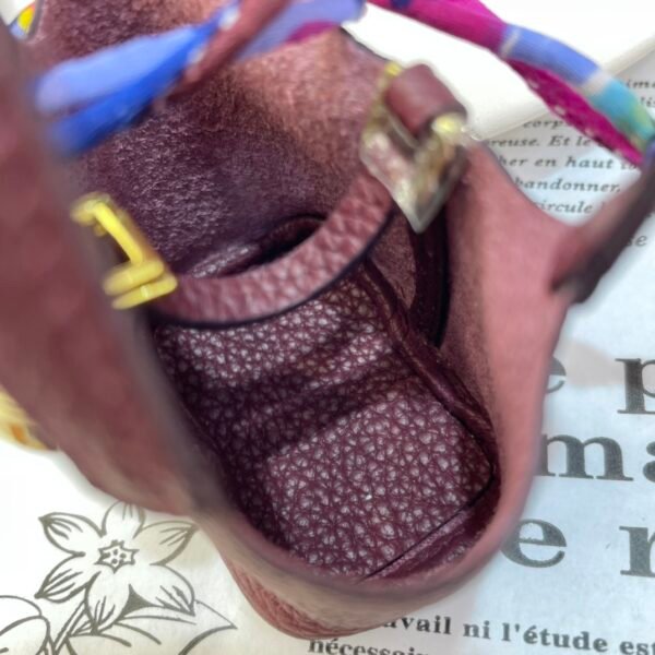 Canada Toronto 187 Factory Picotin Bag Charm Togo Leather CC57 Bordeaux Gold Hardware