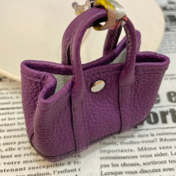 Lovely 187 Factory Bag Pendant P9 Anemone Togo Garden Party Charm Silver Hardware