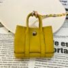 187 Factory Garden Party Charm Togo Leather 9D Amber Silver Hardware