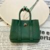 187 Factory Bag Hanging Garden Party Charm Togo Vert Vertigo Silver Hardware