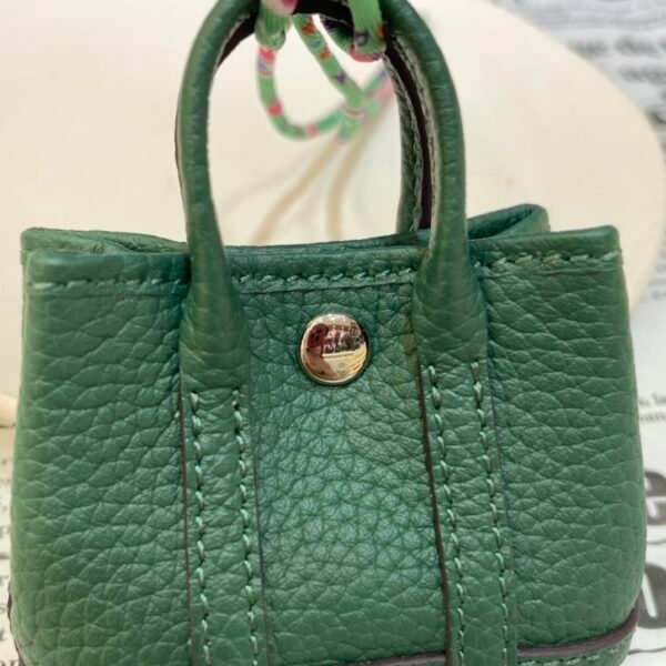 187 Factory Bag Hanging Garden Party Charm Togo Vert Vertigo Silver Hardware