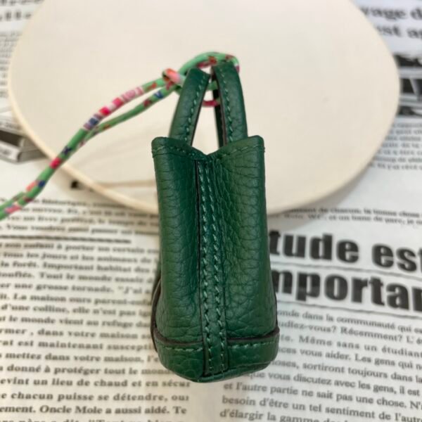 187 Factory Bag Hanging Garden Party Charm Togo Vert Vertigo Silver Hardware