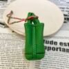 187 Factory Bag Hanging Togo Leather Garden Party Charm 1K Vert Bambou Silver Hardware
