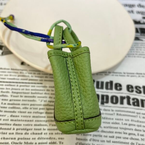 USA Washington 187 Factory Garden Party Charm Togo Leather 3I Vert Criquet Silver Hardware