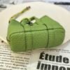 USA Washington 187 Factory Garden Party Charm Togo Leather 3I Vert Criquet Silver Hardware
