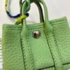 USA Washington 187 Factory Garden Party Charm Togo Leather 3I Vert Criquet Silver Hardware