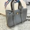 UAE Dubai 187 Factory Garden Party Charm J7 Blue Lin Togo Leather Silver Hardware