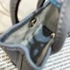 UAE Dubai 187 Factory Garden Party Charm J7 Blue Lin Togo Leather Silver Hardware