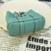 187 Factory Bag Ornament 3P Blue Atoll Togo Leather Garden Party Charm Silver Hardware