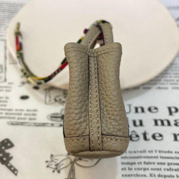 Handmade 187 Factory Garden Party Charm Togo Leather Gris Tourterelle Silver Hardware