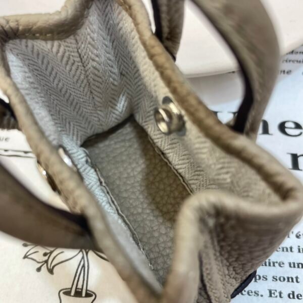 Handmade 187 Factory Garden Party Charm Togo Leather Gris Tourterelle Silver Hardware