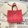 187 Factory Bag Hangings Garden Party Charm Togo Leather Rose Lipstick Silver Hardware