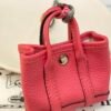 187 Factory Bag Hangings Garden Party Charm Togo Leather Rose Lipstick Silver Hardware
