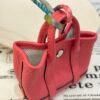 187 Factory Bag Hangings Garden Party Charm Togo Leather Rose Lipstick Silver Hardware