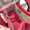 187 Factory Bag Hangings Garden Party Charm Togo Leather Rose Lipstick Silver Hardware