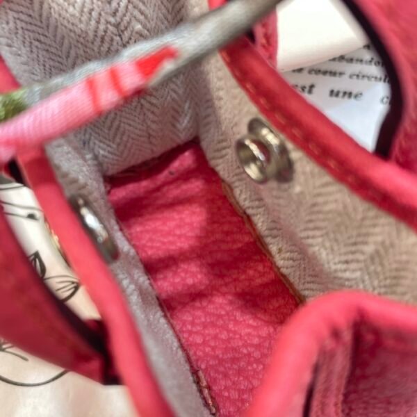 187 Factory Bag Hangings Garden Party Charm Togo Leather Rose Lipstick Silver Hardware