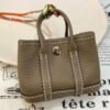 Canada Ottawa 187 Factory Garden Party Charm Togo Leather Etoupe Silver Hardware