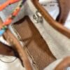 Handmade 187 Factory 37 Gold Togo Leather Garden Party Charm Silver Hardware