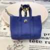 187 Factory Bag Pendant Garden Party Charm Togo Leather Blue Electric Silver Hardware