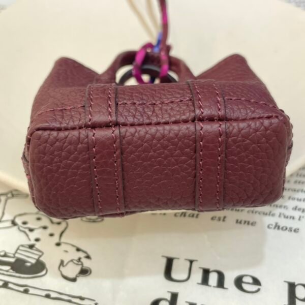UAE Dubai 187 Factory Garden Party Charm Togo Leather Bordeaux Silver Hardware
