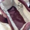 UAE Dubai 187 Factory Garden Party Charm Togo Leather Bordeaux Silver Hardware