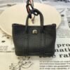 USA Washiongton 187 Factory Togo Leather 89 Noir Garden Party Charm Hangings Silver Hardware