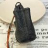USA Washiongton 187 Factory Togo Leather 89 Noir Garden Party Charm Hangings Silver Hardware